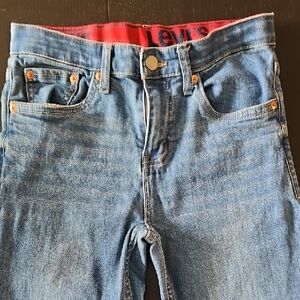 LEVI'S Classic Blue Jeans with Red Accents